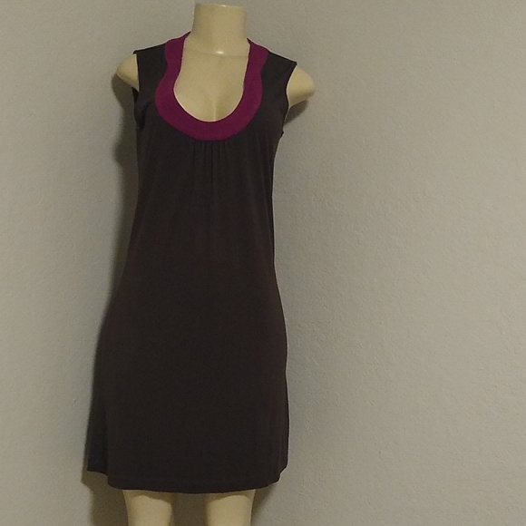 Banana Republic Brown Stretch Small Sleeveless Dress - Picture 1 of 13